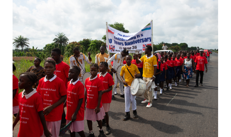 10-årsjubileum for Rotaryprosjektet The David school i Sierra Leone