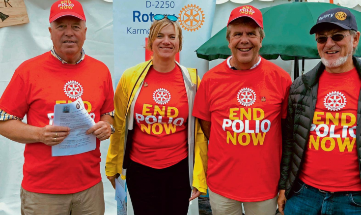 Rotary Norden om Karmøy Vest Rotaryklubbs innsats mot polio